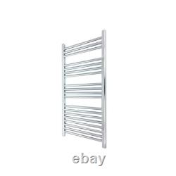 Radiateur chauffant porte-serviettes chauffant chromé DROIT 400mm(l) x 1000mm(h) 1385 BTUs