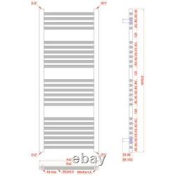 Radiateur chauffe-serviettes design doré brillant de 500 mm de large