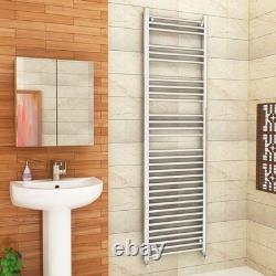 Radiateur chauffe-serviettes droit en chrome 1800 x 500 mm pour salle de bain