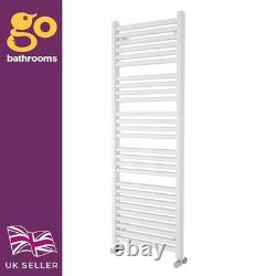 Radiateur de Salle de Bain Double Blanc Panneau Chauffant Échelle à Serviettes Chauffe-Serviettes 1600x550mm