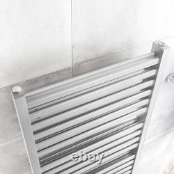 Radiateur de Salle de Bain Double Blanc Panneau Chauffant Échelle à Serviettes Chauffe-Serviettes 1600x550mm