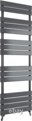 Radiateur de Serviette Anthracite Design Salle de Bain Panneau Plat Chauffant