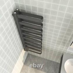 Radiateur de Serviettes Moderne en Acier Inoxydable Gris en Forme de U Chauffé pour Salle de Bain 850mm - 1300mm
