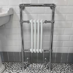 Radiateur de salle de bain Chauffe-serviettes Style victorien traditionnel avec vannes gratuites