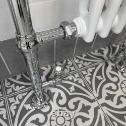 Radiateur de salle de bain Chauffe-serviettes Style victorien traditionnel avec vannes gratuites