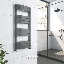 Radiateur de salle de bain à panneau plat chauffant pour serviettes, front en arc, anthracite, laiton, blanc Radiateur de salle de bain à panneau plat chauffant pour serviettes, front en arc, anthracite, laiton, blanc