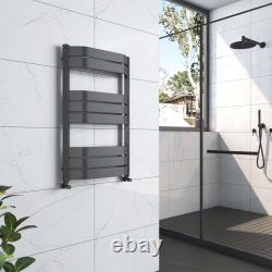 Radiateur de salle de bain à panneau plat chauffant pour serviettes, front en arc, anthracite, laiton, blanc Radiateur de salle de bain à panneau plat chauffant pour serviettes, front en arc, anthracite, laiton, blanc