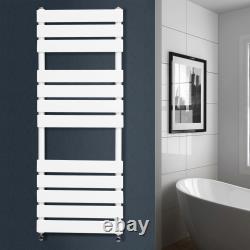 Radiateur de salle de bain à panneaux plats chauffants de designer pour serviettes, chauffage central Royaume-Uni, blanc