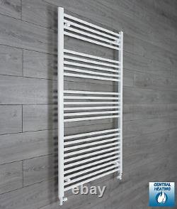 Radiateur de salle de bain blanc chauffant droit de 800mm de large avec barre porte-serviettes