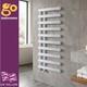 Radiateur De Salle De Bain Blanc D&eacute;cal&eacute;, S&egrave;che-serviettes Chauffant Vertical &eacute;chelle 1140 X 500 Mm