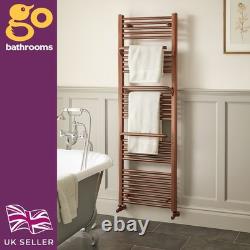 Radiateur de salle de bain en bronze, porte-serviettes chauffant avec crochets, moderne 1500x550mm