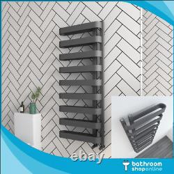 Radiateur de salle de bain en échelle de serviette chauffante de designer, chauffage central anthracite