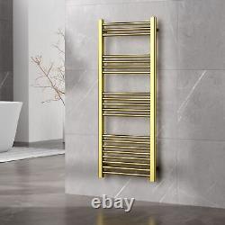 Radiateur de salle de bain en or avec échelle de serviette chauffante design 1200x500