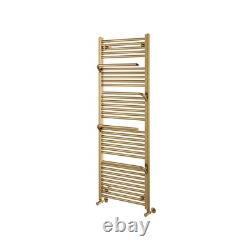 Radiateur de salle de bain en or avec porte-serviettes chauffant et crochets moderne 1500x550mm