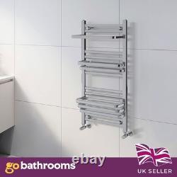Radiateur de salle de bain en or avec porte-serviettes chauffant et porte-douilles Byron 1000x500mm