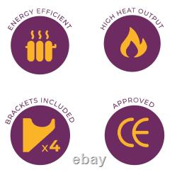 Radiateur de salle de bains avec porte-serviettes chauffant 1800 x 600 mm 7 couleurs