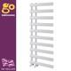 Radiateur De Salle De Bains Blanc Décalé Vertical échelle Chauffante Pour Serviettes 1140x500mm