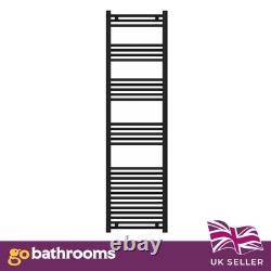 Radiateur de salle de bains noir chauffant porte-serviettes design échelle 1800x500