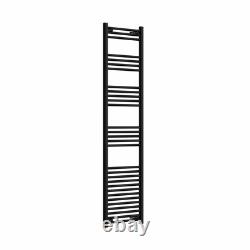 Radiateur de salle de bains noir chauffant porte-serviettes design échelle 1800x500