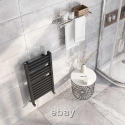 Radiateur de serviette chauffant double couche gris H800 x L400 pour salle de bain moderne Radiateur de serviette chauffant double couche gris H800 x L400 pour salle de bain moderne