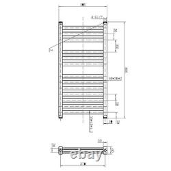 Radiateur de serviette chauffant double couche gris H800 x L400 pour salle de bain moderne Radiateur de serviette chauffant double couche gris H800 x L400 pour salle de bain moderne