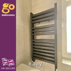 Radiateur de serviette chauffant double couche gris H800 x L400 pour salle de bain moderne Radiateur de serviette chauffant double couche gris H800 x L400 pour salle de bain moderne