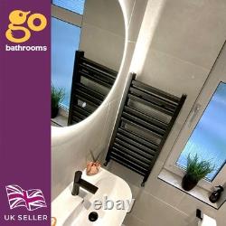 Radiateur de serviette chauffant double couche gris H800 x L400 pour salle de bain moderne Radiateur de serviette chauffant double couche gris H800 x L400 pour salle de bain moderne