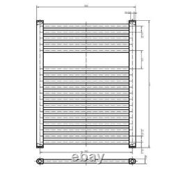 Radiateur de serviette chauffant en or pour salle de bain, échelle droite, 770x600