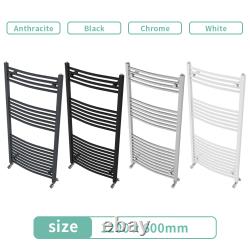 Radiateur de serviette chauffant moderne courbé échelle de salle de bain toutes les couleurs