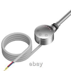 Radiateur de serviette électrique chromé 800 x 600 mm pré-rempli pour salle de bain HTR