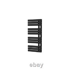Radiateur de serviettes UK Radiateur chauffant 884x500mm Designer Noir 1911 BTU