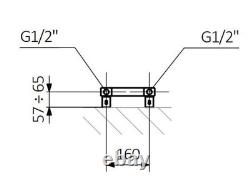 Radiateur de serviettes chauffant Terma Easy Matt Noir 960 x 200mm
