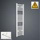 Radiateur De Serviettes Chauffant Droit Blanc De 250 Mm De Large Et 1000 Mm De Haut Pour Salle De Bains