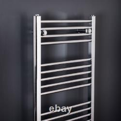 Radiateur de serviettes chauffant droit de salle de bain échelle 1100 x 500 Chrome