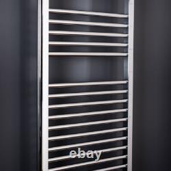 Radiateur de serviettes chauffant droit de salle de bain échelle 1100 x 500 Chrome