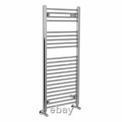 Radiateur de serviettes chauffant droit de salle de bain échelle 1100 x 500 Chrome