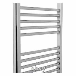 Radiateur de serviettes chauffant droit de salle de bain échelle 1100 x 500 Chrome