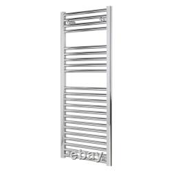 Radiateur de serviettes chauffant électrique Bellerby, prérempli, chrome