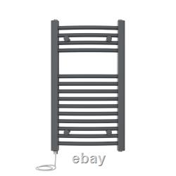 Radiateur de serviettes chauffant électrique droit courbé prérempli pour salle de bain
