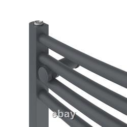 Radiateur de serviettes chauffant électrique droit courbé prérempli pour salle de bain