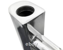 Radiateur de serviettes chauffant en échelle chromée de 900 mm de large et 600 mm de haut pour salle de bain au Royaume-Uni