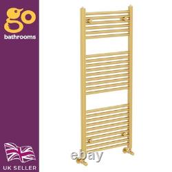 Radiateur de serviettes chauffant en or pour salle de bain, échelle droite, chauffage 1200x500