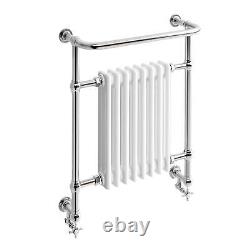 Radiateur de serviettes chauffant pour salle de bain de style traditionnel vintage à 8 colonnes