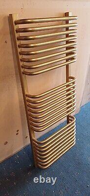 Radiateur de serviettes design en or pour salle de bain 500mm X 1200mm avec valves