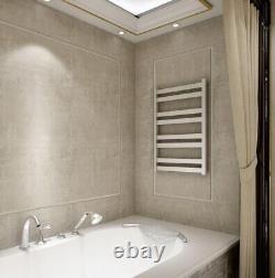 Radiateur de serviettes en acier inoxydable pour salle de bain, rail plat pour serviettes 1000 x 530 mm