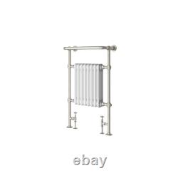 Radiateur design colonne de salle de bain en nickel traditionnel chauffant serviette 94x60cm