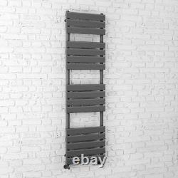 Radiateur design échelle porte-serviettes chauffant pour salle de bain gris plat 1600 mm