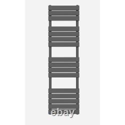 Radiateur design échelle porte-serviettes chauffant pour salle de bain gris plat 1600 mm