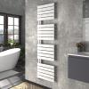 Radiateur Design Pour Salle De Bain - Porte-serviettes Chauffant En échelle Plate Blanche