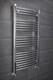Radiateur &eacute;chelle Chauffant Courb&eacute; Pour Serviettes De Bain 1150 X 600 Chrome